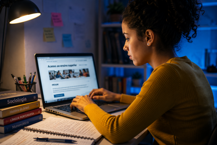 Inscrições para o Prouni 2026 do segundo semestre devem ser feitas exclusivamente pela internet até 10 de julho.