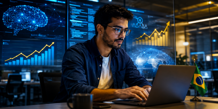 Demanda por profissionais de inteligência artificial cresce no Brasil e no exterior, com salários que podem superar R$ 80 mil por mês.