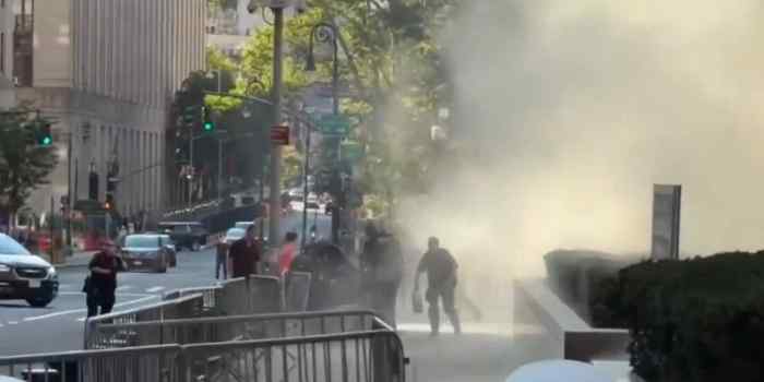 Fogos de artifício e incêndio provocam operação de segurança diante de edifício federal em Manhattan; suspeito foi preso.