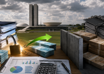 crie uma imagem jornalistica 700x350 sem escrita A revisão das estimativas de receitas e despesas abriu espaço para o governo federal liberar parte dos recursos que estavam congelados no Orçamento de 2026. Com a atualização, anunciada nesta sexta-feira (24), o bloqueio foi reduzido em R$ 5,7 bilhões, embora cerca de R$ 18 bilhões continuem indisponíveis para assegurar o cumprimento do limite de gastos estabelecido em lei.