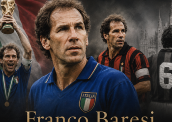 Franco Baresi, ídolo histórico do Milan e campeão mundial pela Itália, morreu aos 66 anos. Ex-zagueiro construiu carreira de duas décadas no clube.