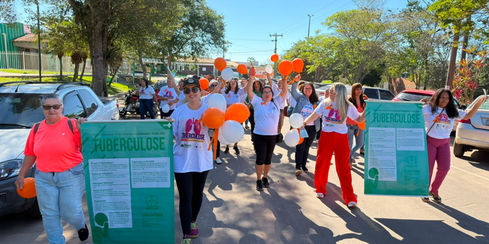 Caminhada reúne comunidade de Carapebus em alerta contra a tuberculose