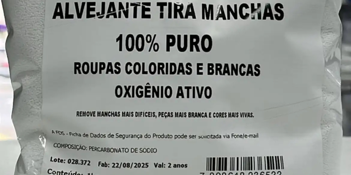 Anvisa proíbe 12 produtos de limpeza em todo o Brasil por irregularidades sanitárias. Veja a lista de alvejantes e tira-manchas atingidos pela medida.