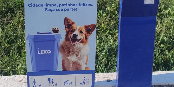 Macaé instala totens com saquinhos biodegradáveis para recolhimento de fezes de animais e amplia ações de conscientização ambiental.