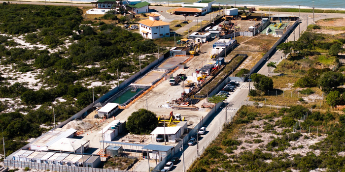 Obras do Gasoduto Raia avançam em Macaé com a execução da conexão entre os trechos marítimo e terrestre do empreendimento.