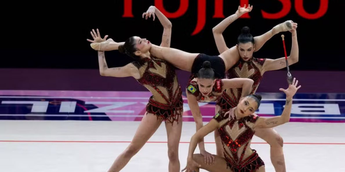Brasil conquista bronze no Mundial de ginástica rítmica e garante vaga antecipada para Los Angeles 2028.