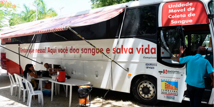 Hemocentro realiza coleta de sangue em São Francisco de Itabapoana na terça-feira, dia 25.