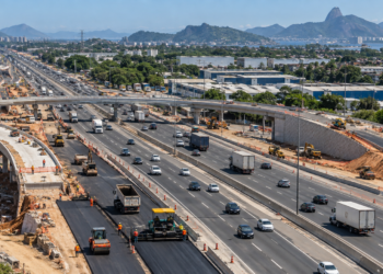 Projeto de modernização da BR-116 no Grande Rio já atingiu 70% de execução e tem conclusão prevista para setembro de 2027.