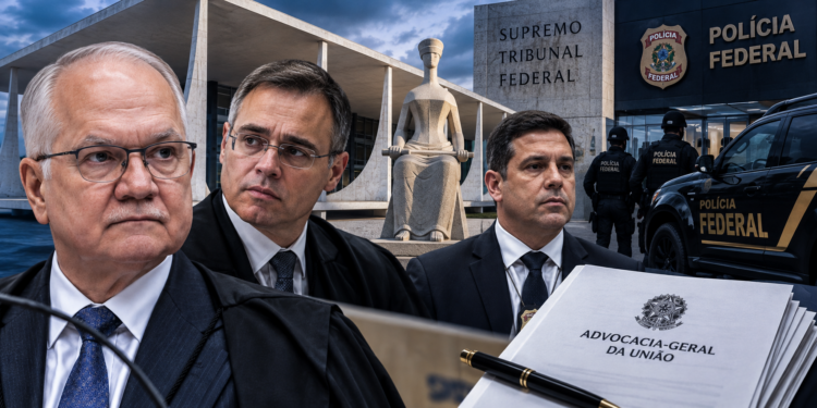 AGU recorreu a Edson Fachin contra o afastamento de Andrei Rodrigues e Leandro Almada da PF. Presidente do STF suspendeu decisões conflitantes sobre o caso.