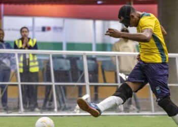 Com gols de Maicon Mendes, Raimundo Nonato e Jardiel, Brasil faz 3 a 0 na Colômbia e conquista a Copa América de futebol de cegos.