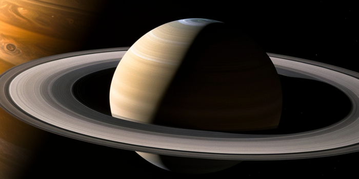 Telescópio Hubble identifica um gigantesco decágono no polo sul de Saturno. Fenômeno pode ajudar cientistas a entender melhor a atmosfera do planeta.