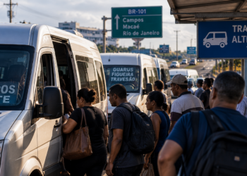 Passageiros denunciam cobrança extra de R$ 2 em vans e micro-ônibus do Norte de Campos. IMTT afirma que aumento não foi autorizado e anuncia fiscalização.