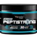 Suplemento Peptistrong, da Biostevi Pharma, teve fabricação, venda e uso suspensos pela Anvisa, que determinou o recolhimento de todos os lotes.