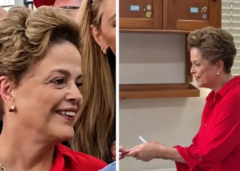 Dilma Rousseff foi recebida com vaias e manifestações de apoio ao votar em Belo Horizonte neste domingo. Houve também empurra-empurra.