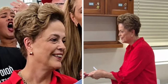 Dilma Rousseff foi recebida com vaias e manifestações de apoio ao votar em Belo Horizonte neste domingo. Houve também empurra-empurra.