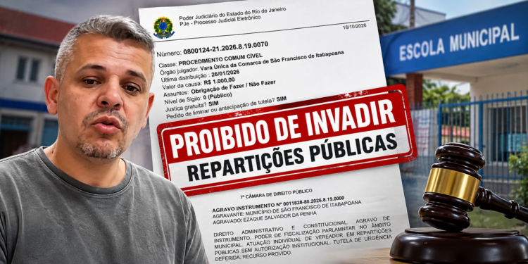 Justiça limita fiscalização de vereador em São Francisco de Itabapoana e fixa multa de R$ 2 mil por descumprimento